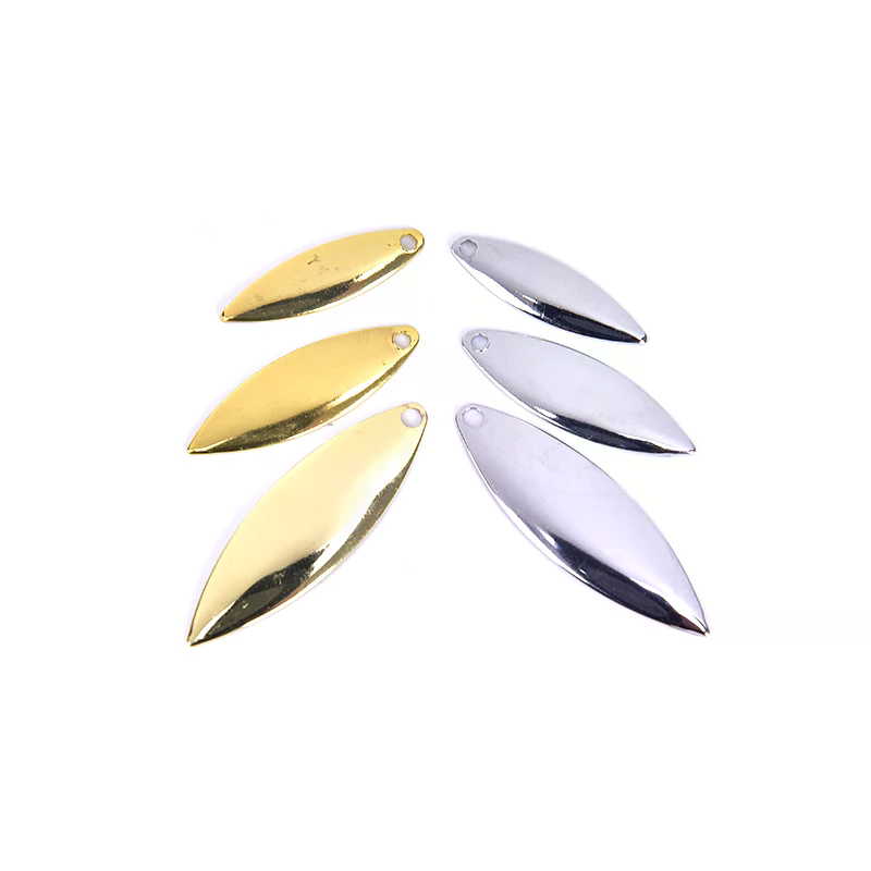 Fishing Lure Blade Bait - 50 adet Söğüt Spinner Bıçakları Pürüzsüz